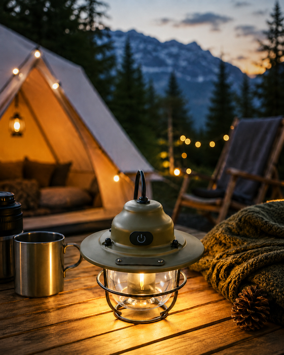 CampGlow Retro – Portabel Campinglampa